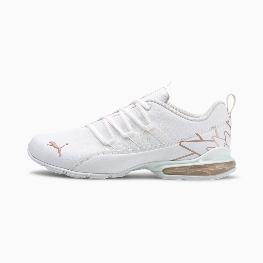Puma Riaze Prowl Graphic Wide Női Edzőcipő - Fehér/Rózsaszín Arany ( Hungary - XNAPY2548 )